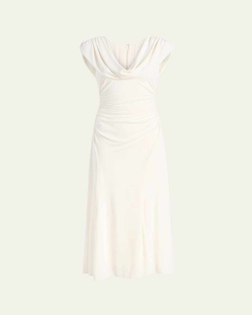 Carino Draped Midi Dress